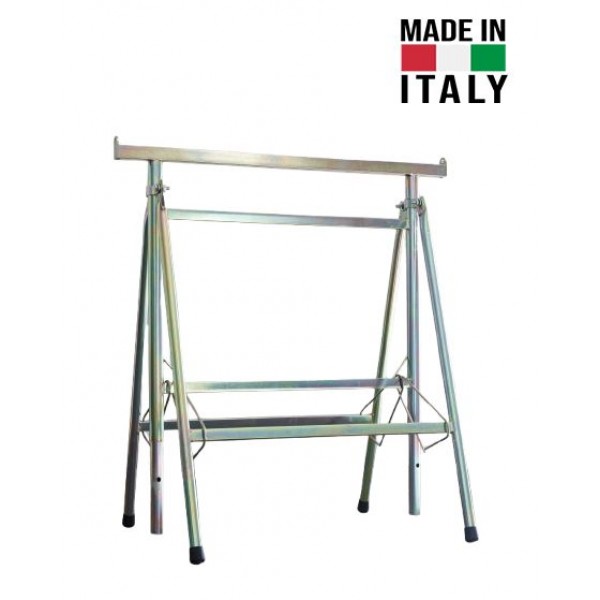 Coppia Cavalletti da Lavoro Telescopici 110-190 cm – Gambe Apribili - Portata max 250kg