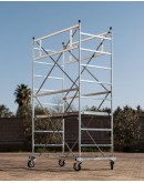 Trabattello M4 LUX base estraibile Altezza lavoro 3,9 metri